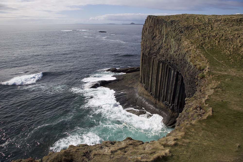 Above the Great Face of Staffa
