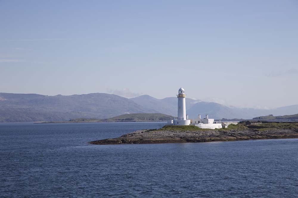 A lighthouse on the island of Lismore